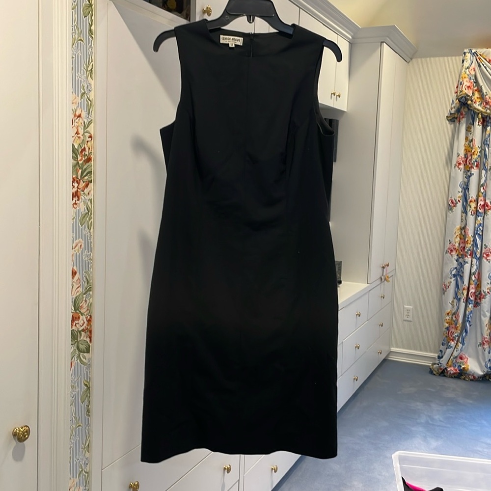 Giorgio Armani Collection black shift dress
